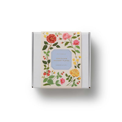 סט צלחות קינוח: Roses