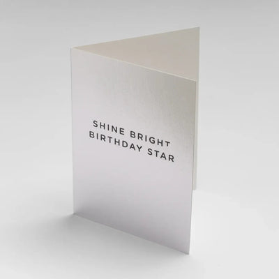 מיני כרטיס ברכה: Shine Bright Birthday Star 