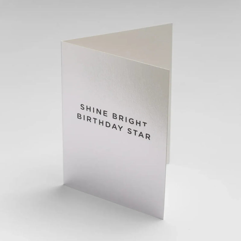מיני כרטיס ברכה: Shine Bright Birthday Star 