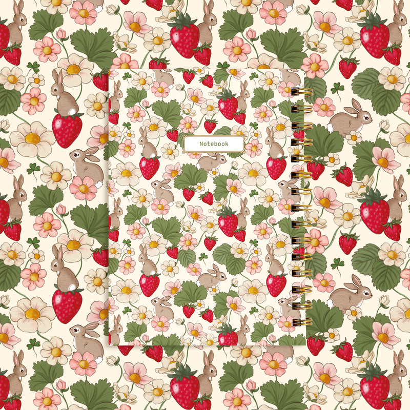 מחברת ספירלה: Strawberries 