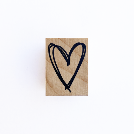 חותמת עץ : Heart