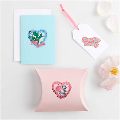 גליל מדבקות: Rose Hearts 