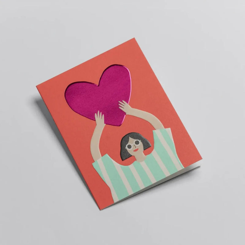 מיני כרטיס ברכה: Love Heart 