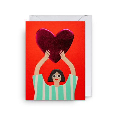 מיני כרטיס ברכה: Love Heart 
