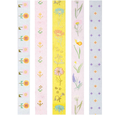 מארז 5 וואשי טייפ : Flowers