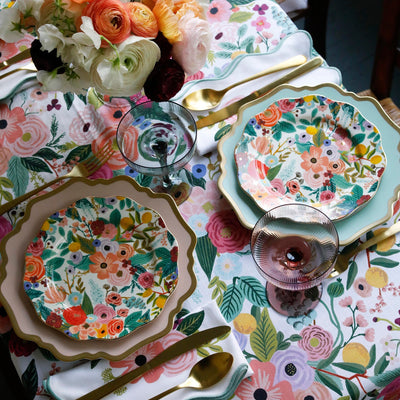 סט צלחות פורצלן: Garden Party