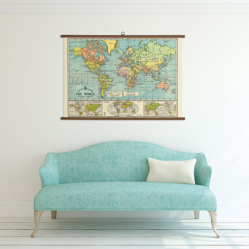 פוסטר World Map: School Chart