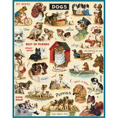 פאזל 1000 חלקים: Vintage Dogs