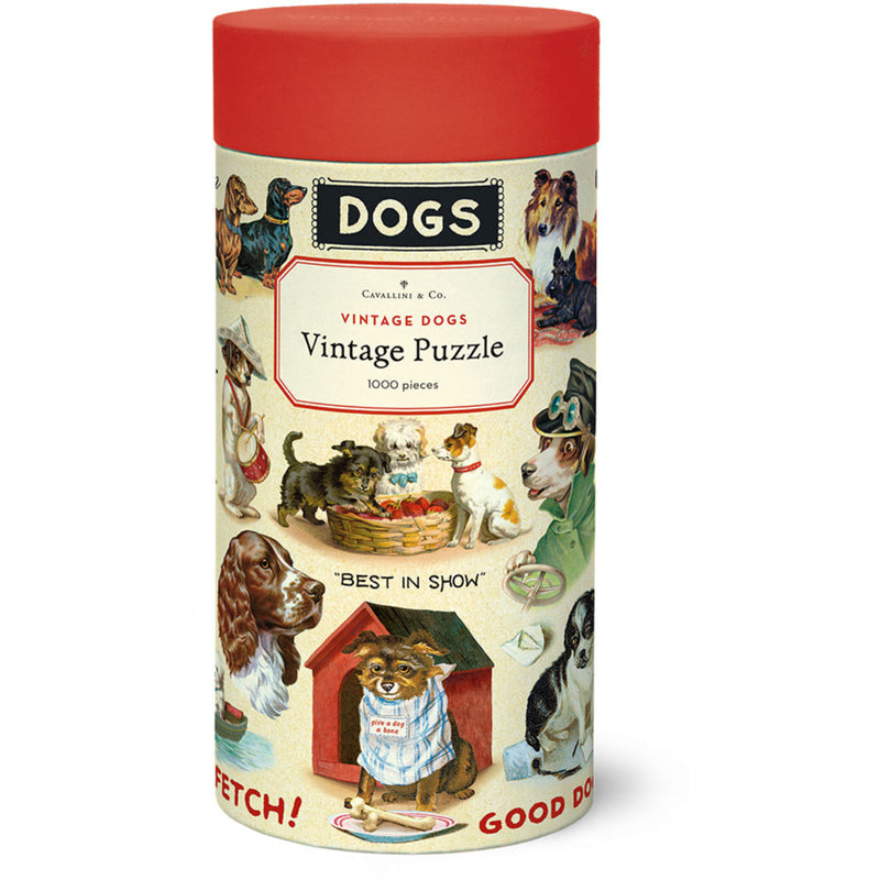 פאזל 1000 חלקים: Vintage Dogs