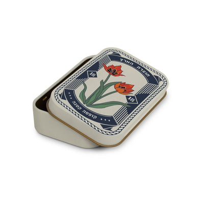 קופסת פח קטנה:  wild flowers 2