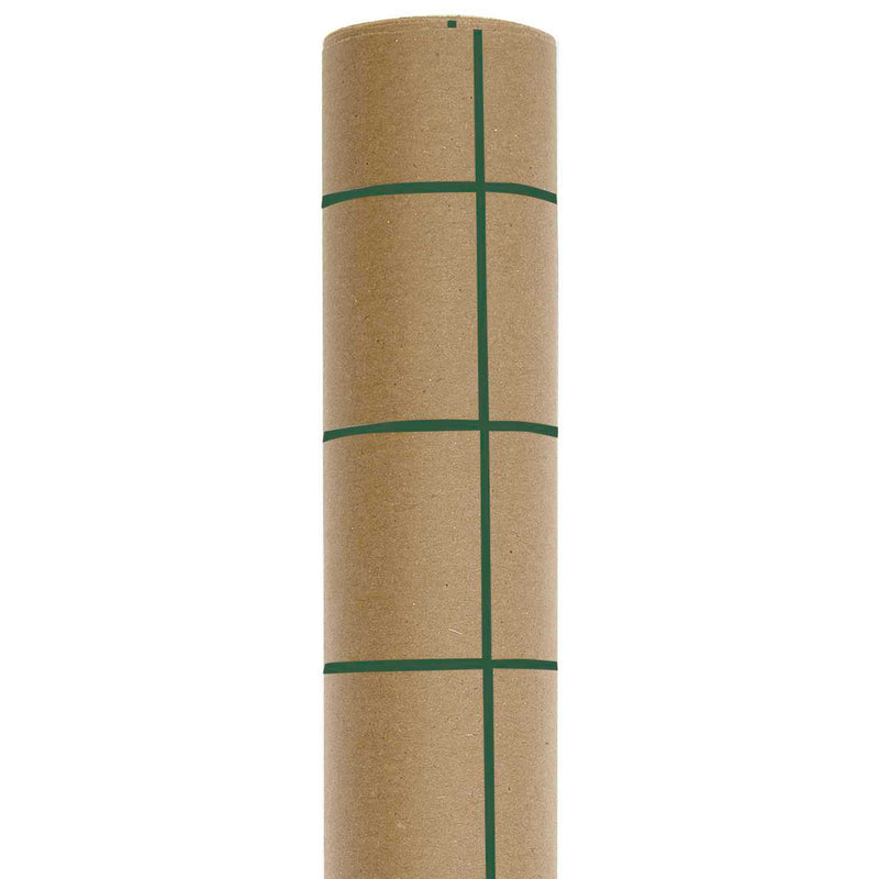 גליל נייר עטיפה: Kraft Grid Green