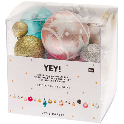 מארז קישוטים לתלייה: Tree Bauble Pastel