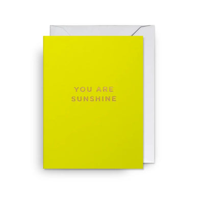 מיני כרטיס ברכה: You Are Sunshine 