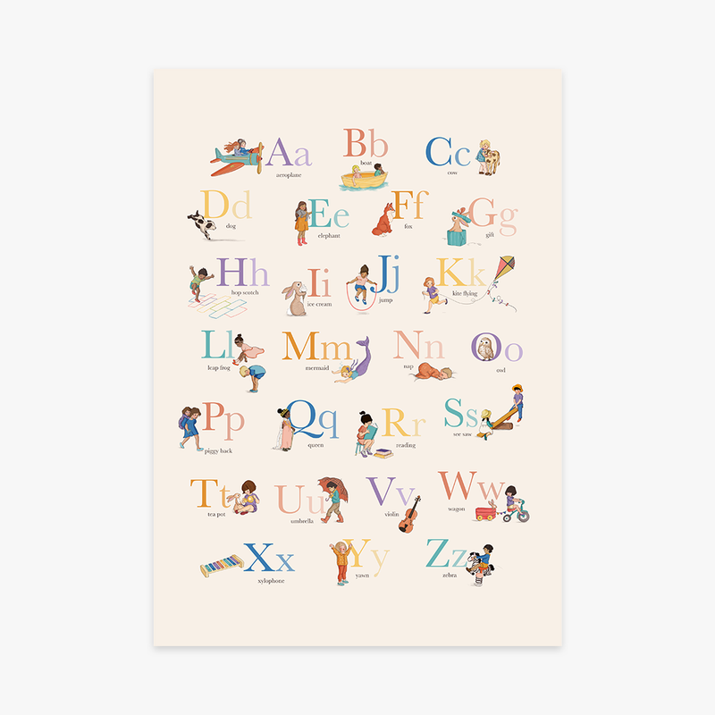 פרינט: Alphabet print A3
