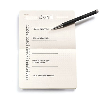 סט 3 מחברות כריכה רכה: Pocket Bullet Journal, Yellow 
