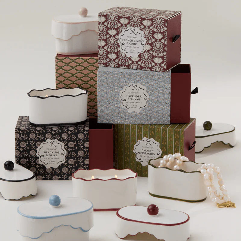 נר : Cherie, Blue - Lavender & Thyme