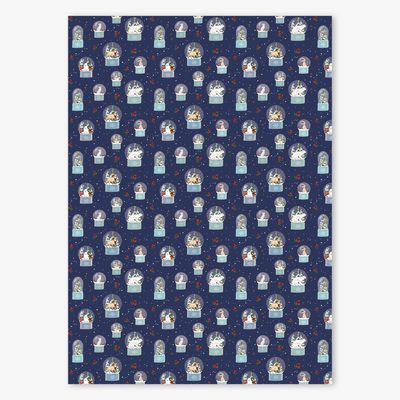 נייר עטיפה: Christmas Globes 