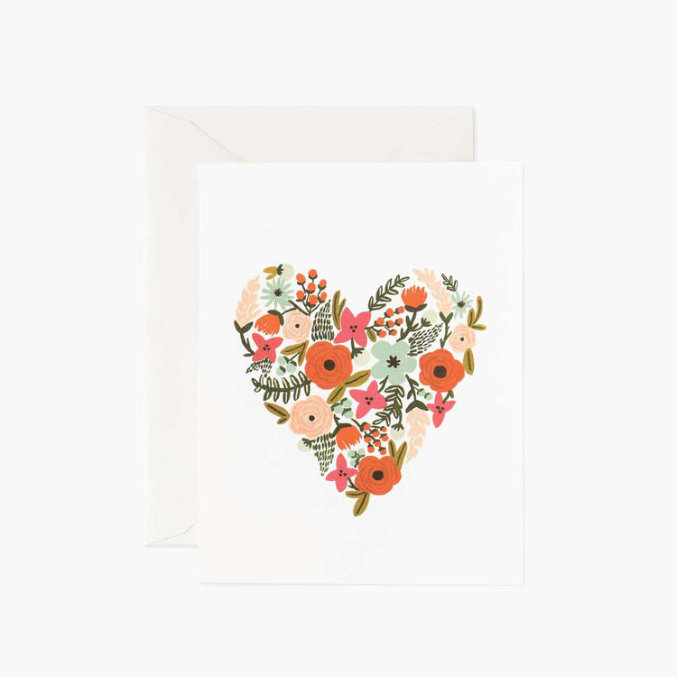 מארז 8 כרטיסי ברכה : Floral Heart