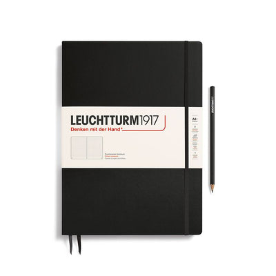 מחברת דקה בכריכה קשה:  A4+, Black