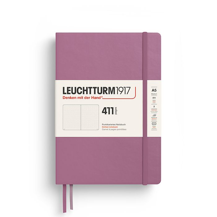  מחברת כריכה קשה עבה: Dusty Rose, A5 