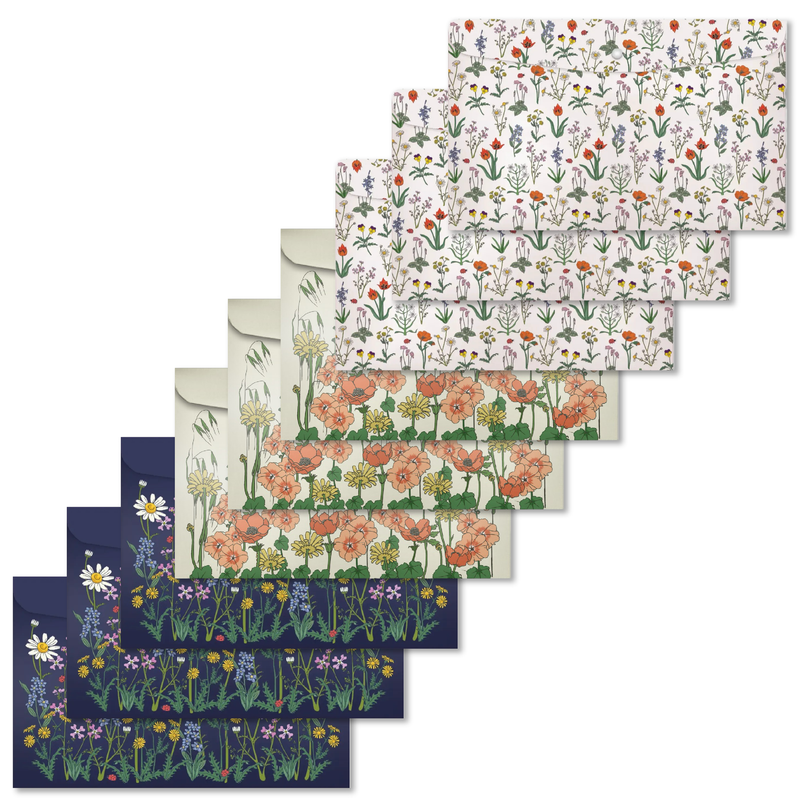 מארז 9 תיקיות מסמכים: Wild Floral