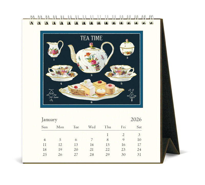 לוח שנה שולחני: Tea Time 2026
