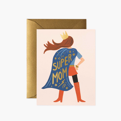 8 כרטיסי ברכה: Super Mom Set