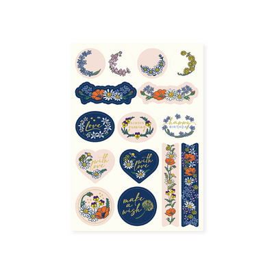מארז מדבקות: Wild Flowers