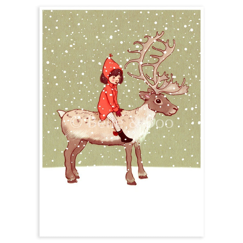 גלויה : Reindeer