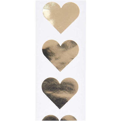 גליל מדבקות : Hearts Gold
