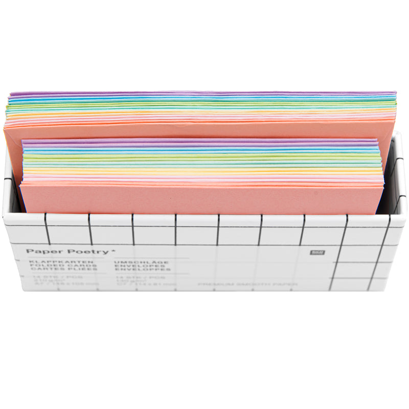 מארז כרטיסי ברכה : Rainbow, Pastel C7/A7