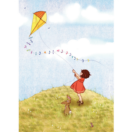 פרינט : Fly A Kite A4