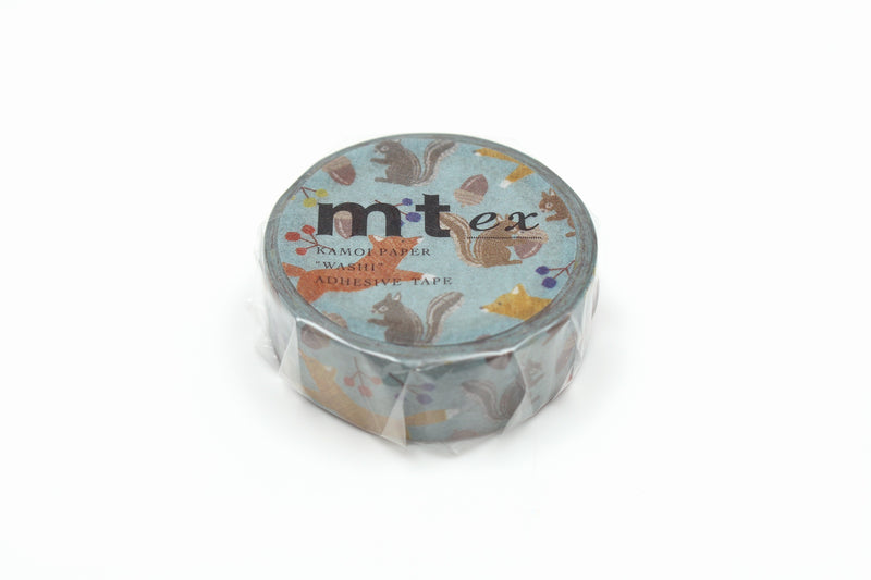 וואשי טייפ : Embroidery Fox & Squirrel