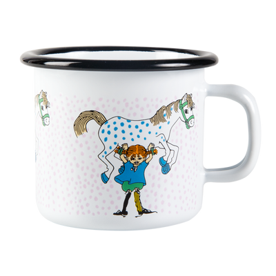 ספל אמייל : Pippi And The Horse S