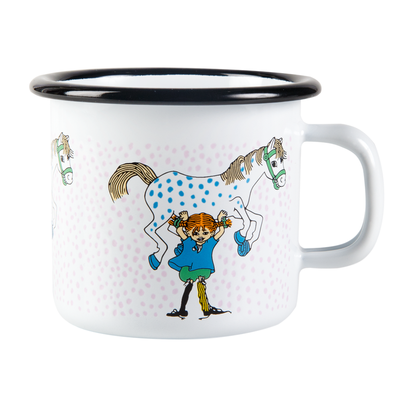 ספל אמייל : Pippi And The Horse S
