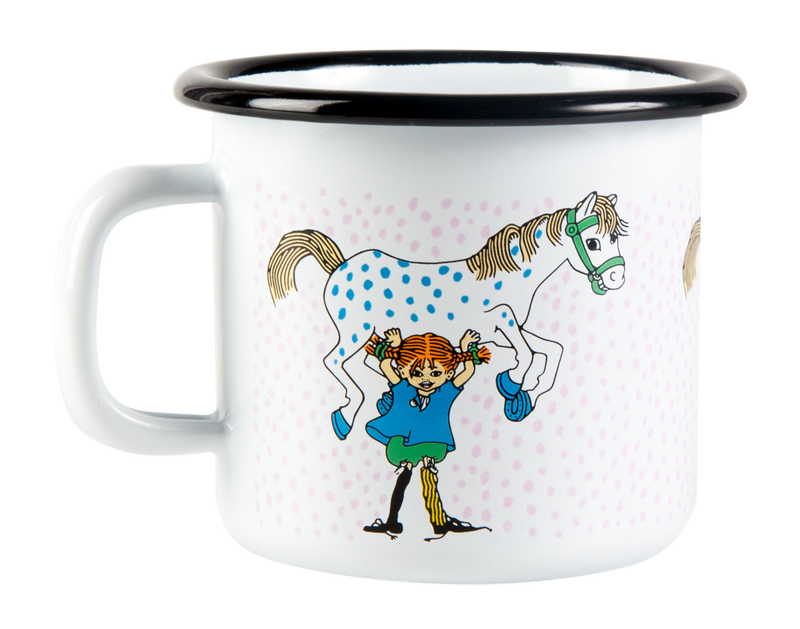 ספל אמייל : Pippi And The Horse S