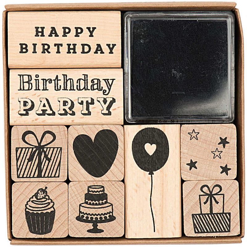 מארז חותמות : Birthday