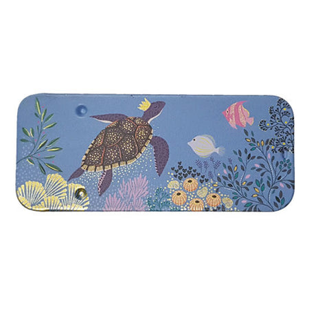 קופסת פח מיני : Turtle Light Blue