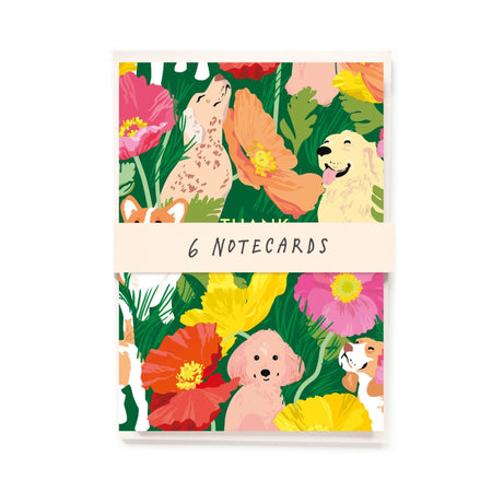 מארז 6 כרטיסים : Dogs And Poppies