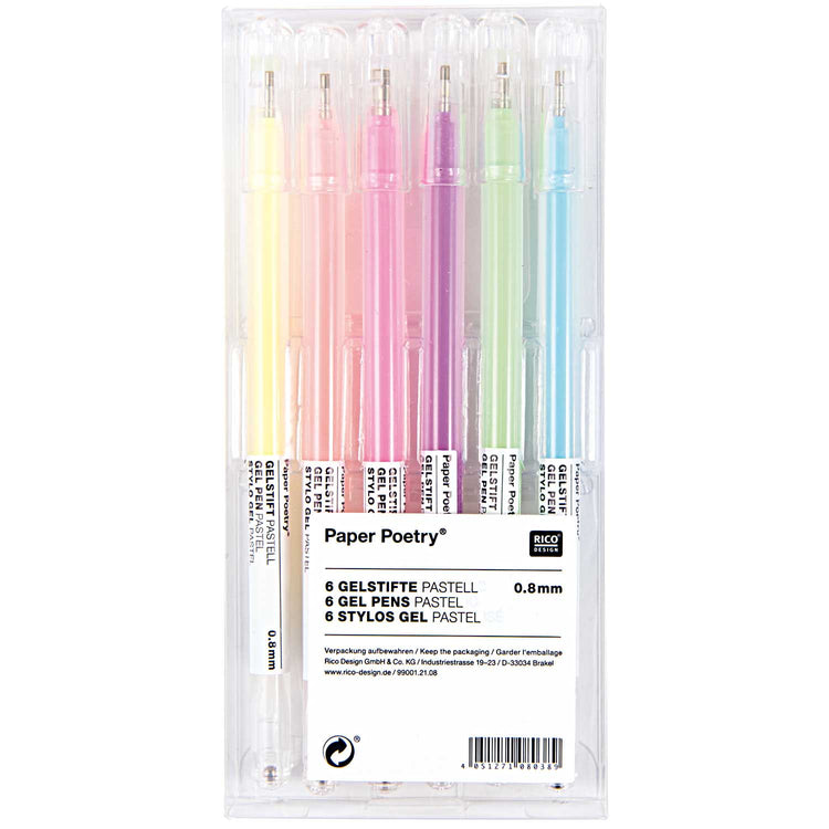 מארז עטי ג'ל : Pastel