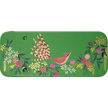 קופסת פח מיני : Orchard Bird Green