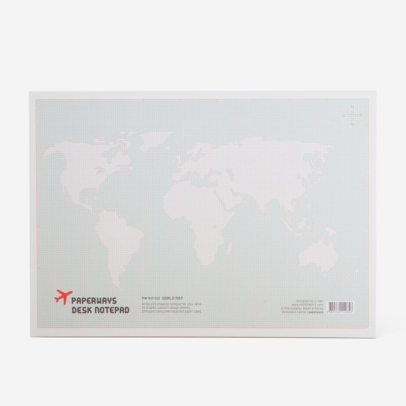 נוטפד A4 שולחני : World Map