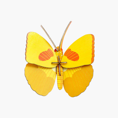 יצירה בנייר : Yellow Butterfly